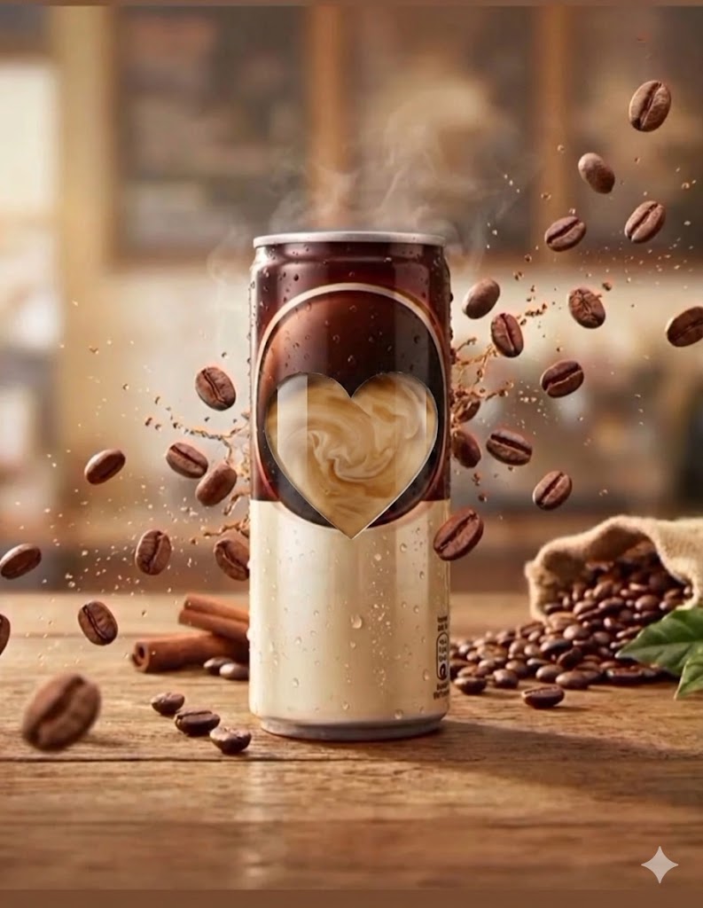 Lata de café con corazón